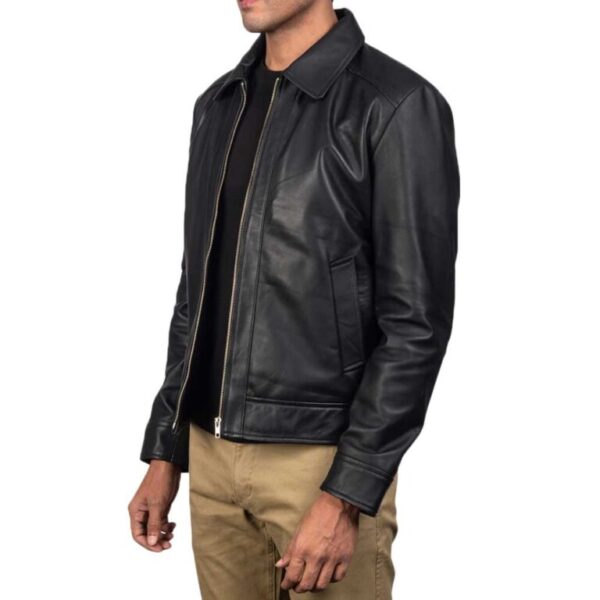 Black Leather Jacket - Image 5