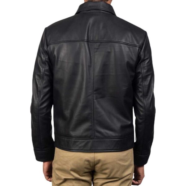 Black Leather Jacket - Image 2