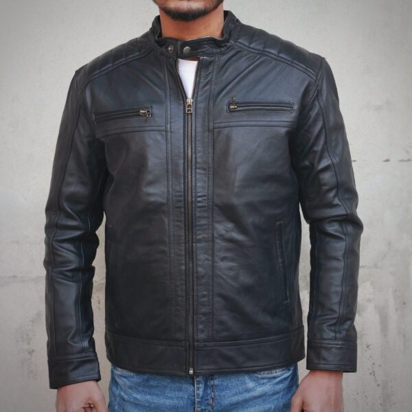 Biker Leather Jacket - Image 2