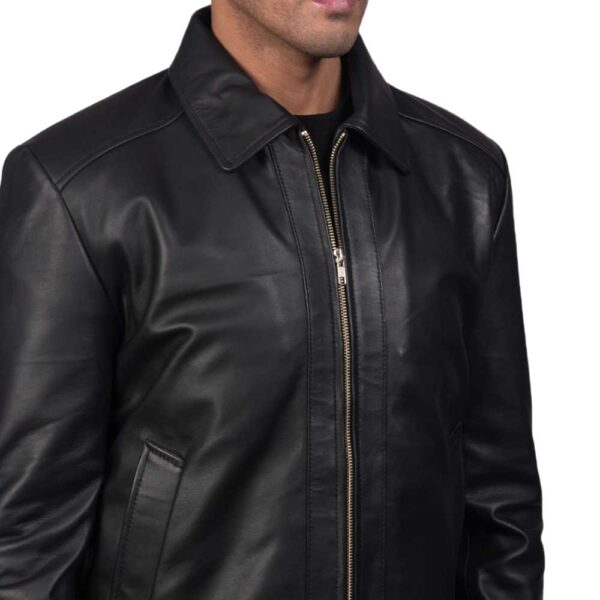 Black Leather Jacket - Image 4