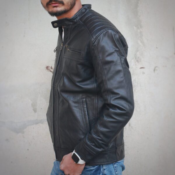 Biker Leather Jacket - Image 4